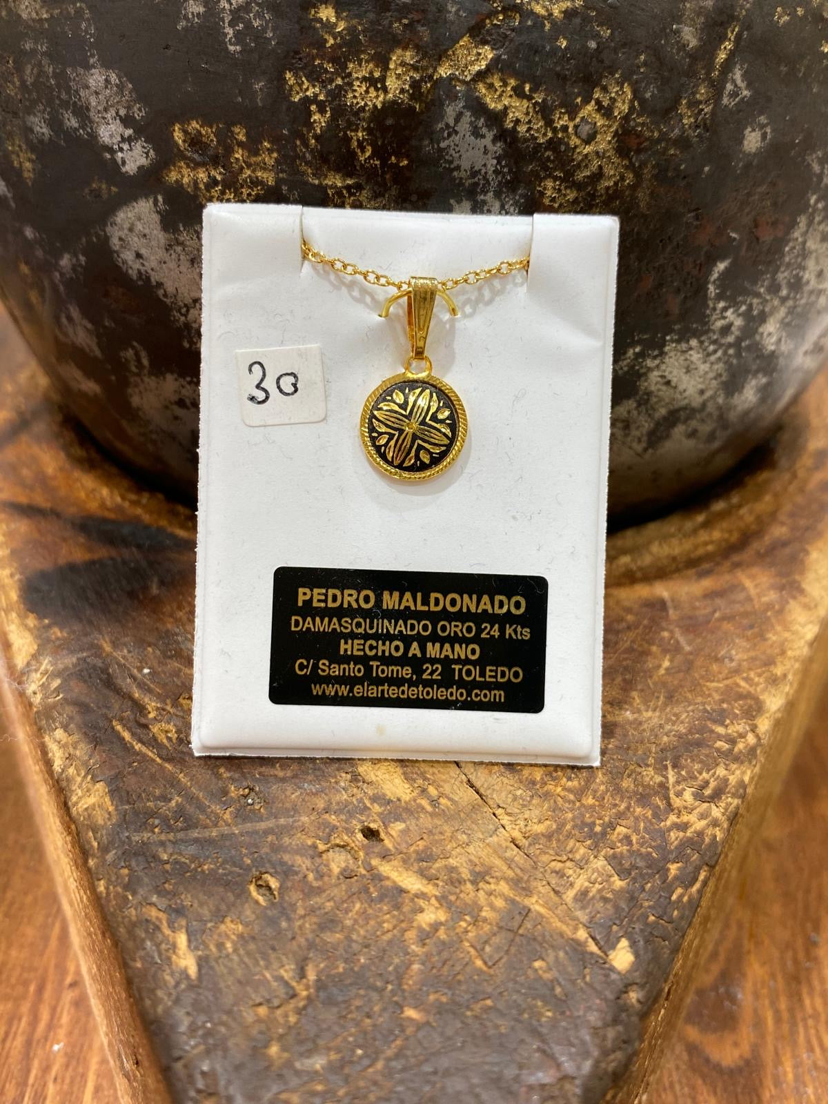 Colgante Flor de Oro 24kt Nº4