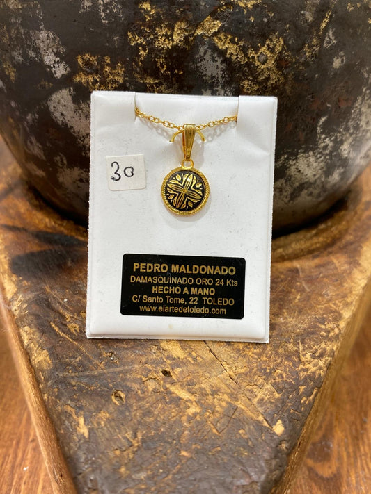 Colgante Flor de Oro 24kt Nº4