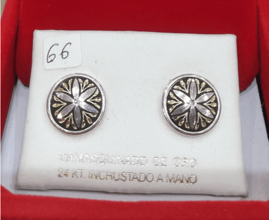 Pendientes diseño floral