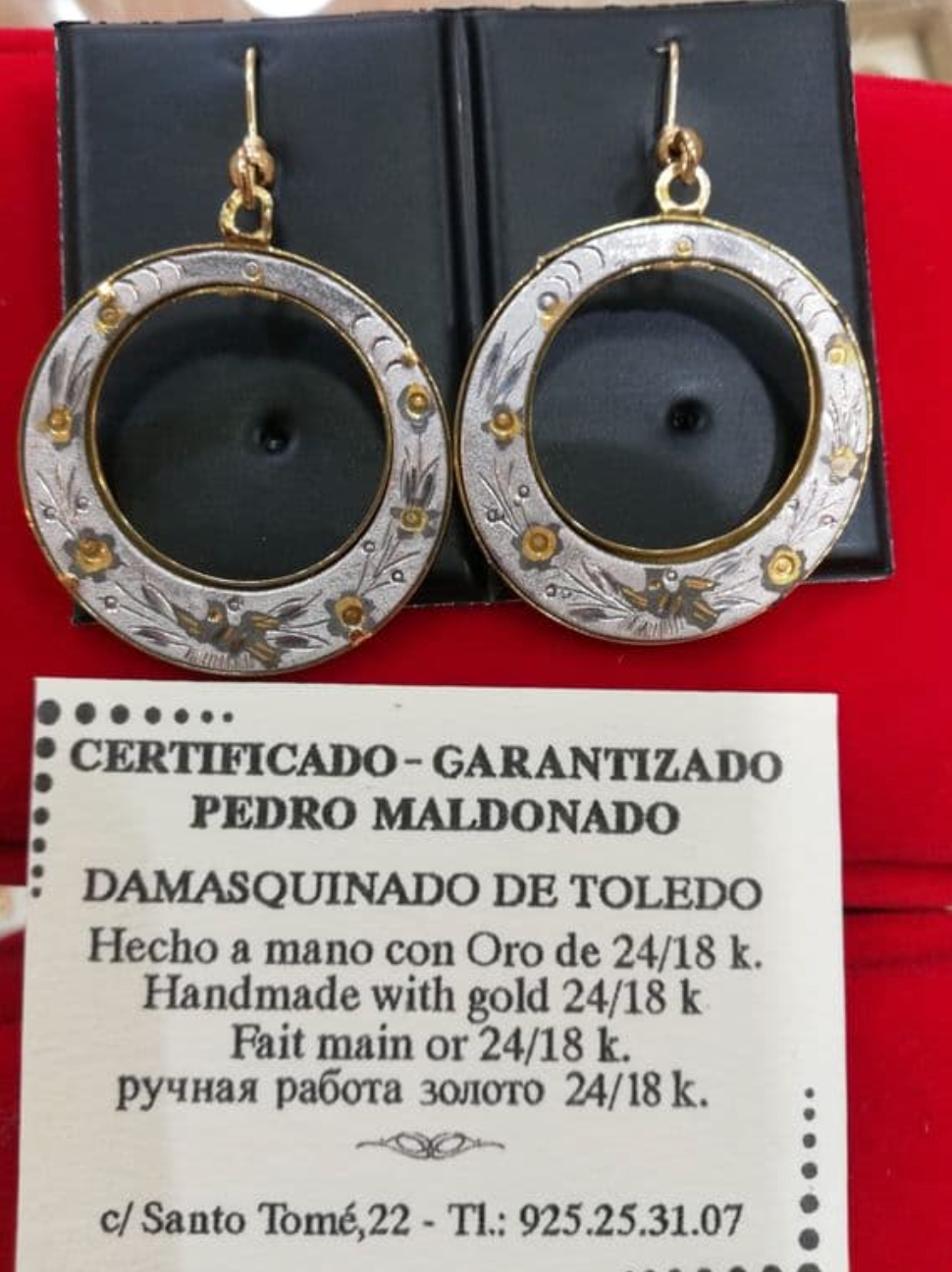 Pendiente de Aro Oro y plata 03