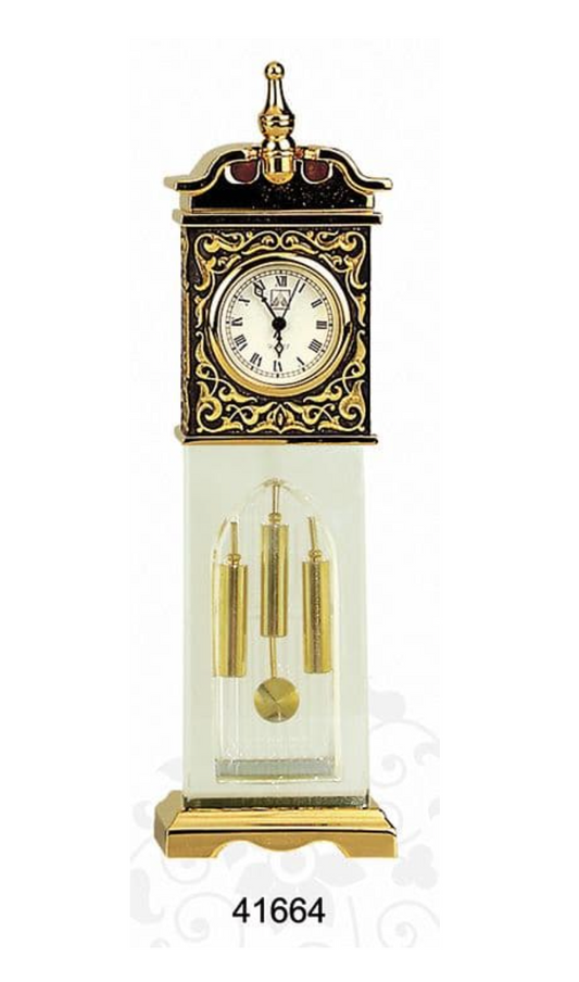 Reloj en miniatura, acristalado, modelo B-1, decorado árabe, damasquinado en oro. Ref: 41664