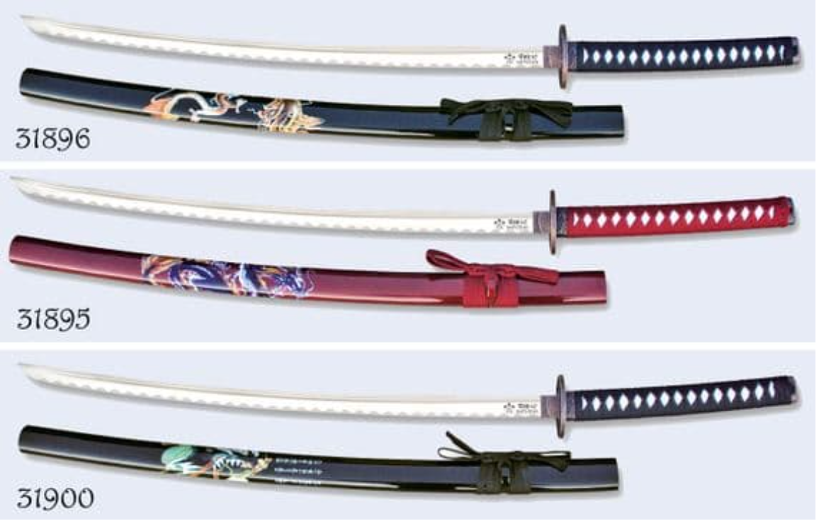 KATANAS CON FUNDA DECORADA