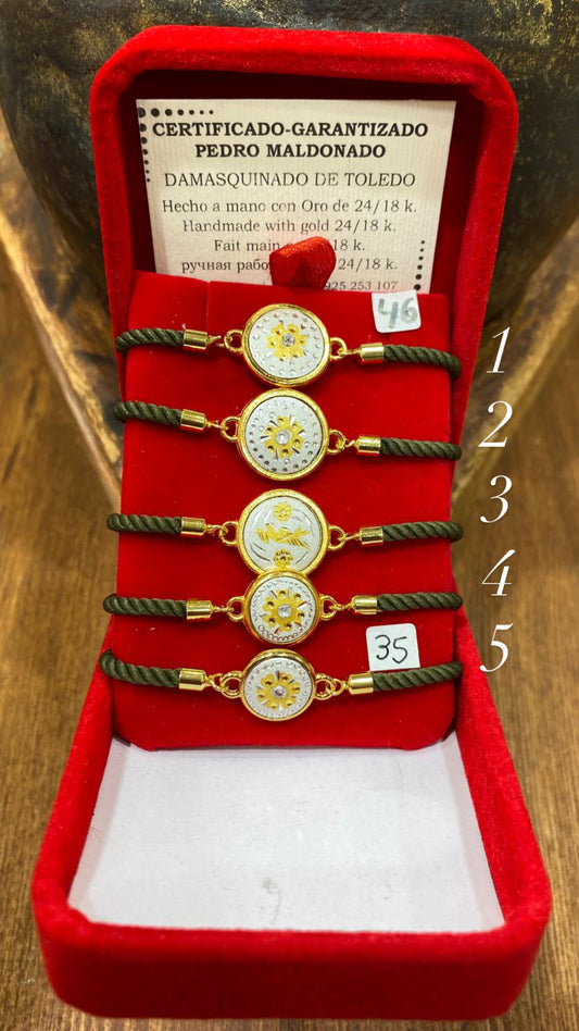 Pulsera Floral de Cuerda