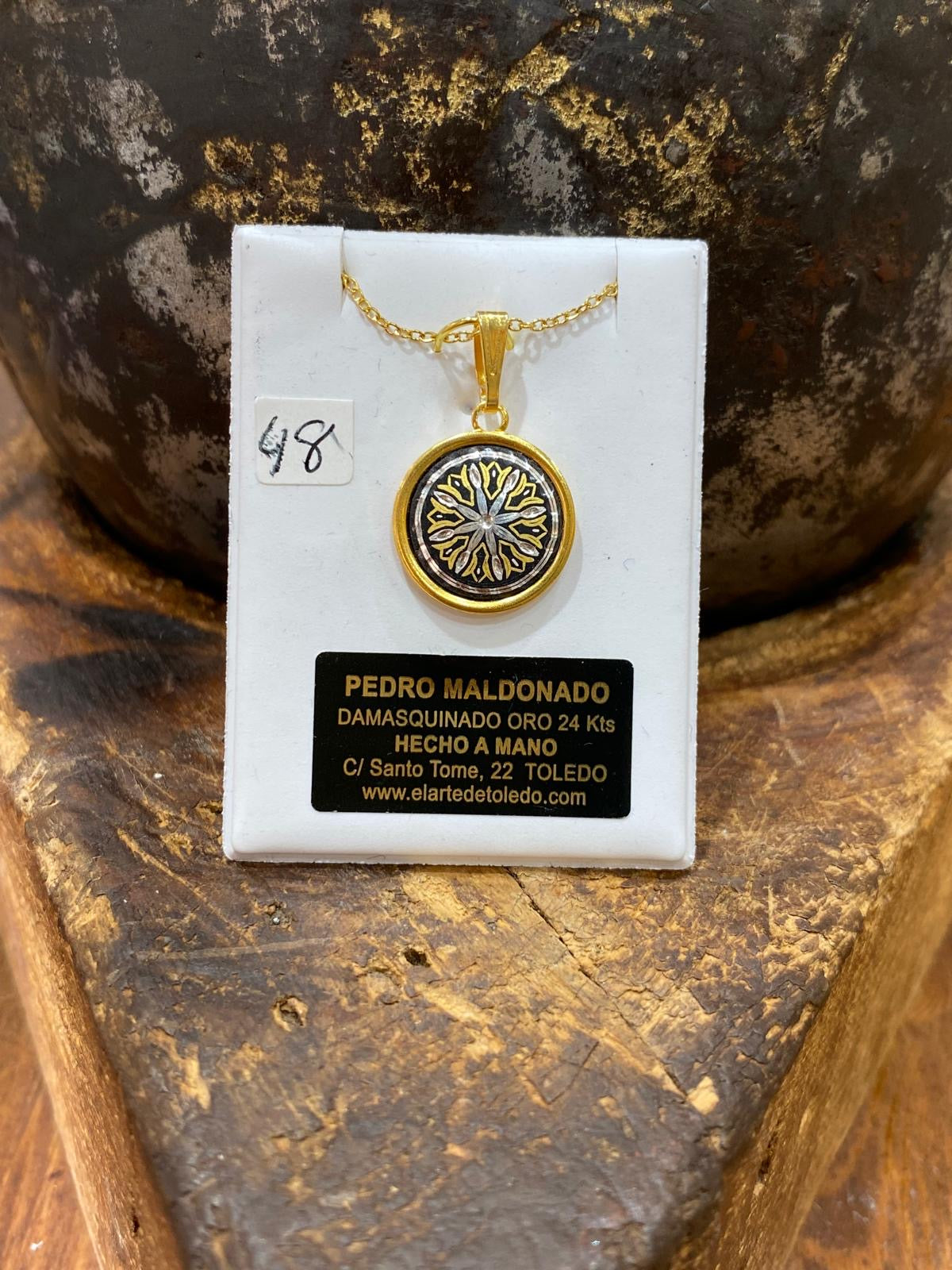 Colgante Flor de Oro 24Kt