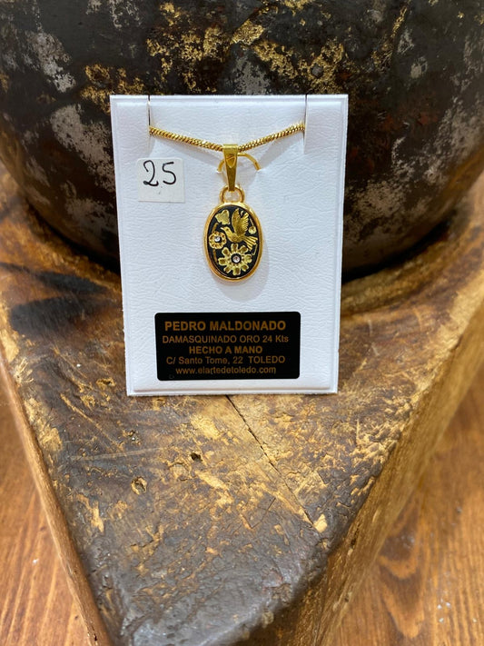 Colgante Paloma de Oro 24kt
