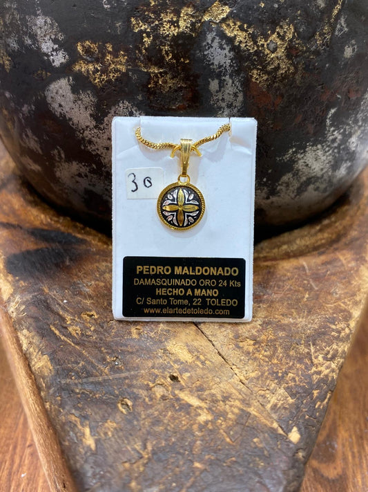 Colgante Flor de oro 24 kt Nº5