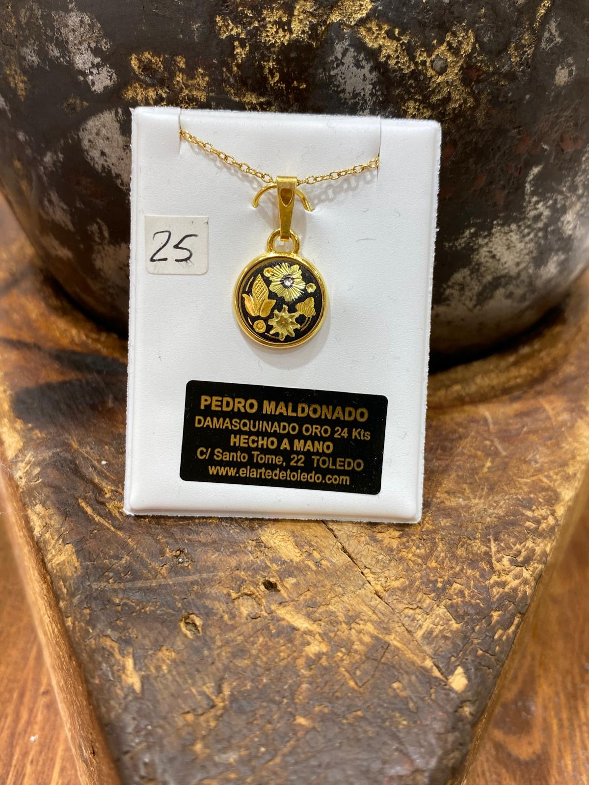 Colgante Flores de Oro 24kt Nº3