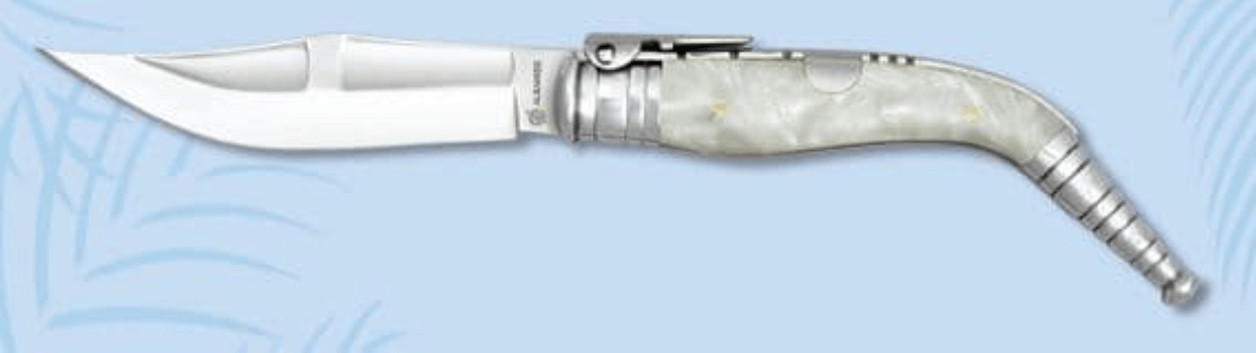 NAVAJA BANDOLERA NÁCAR [14 cm] Ref: 1170 - El Arte de Toledo